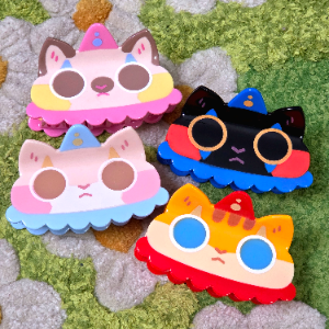 Cat Clown Hair Clip!