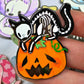 Skelly Kitty Enamel Pin!