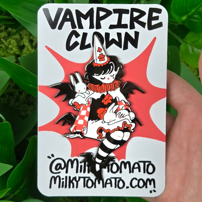 Large Vampire Enamel Pin! | Milky Tomato