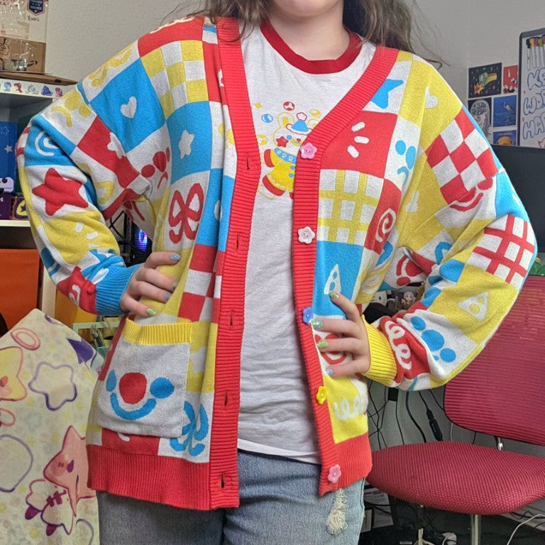 Clown Cardigan | Milky Tomato