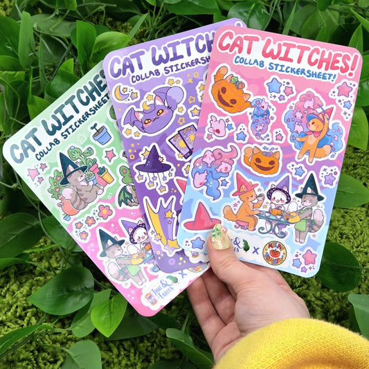 Cat Witch Collab Sticker Sheets!