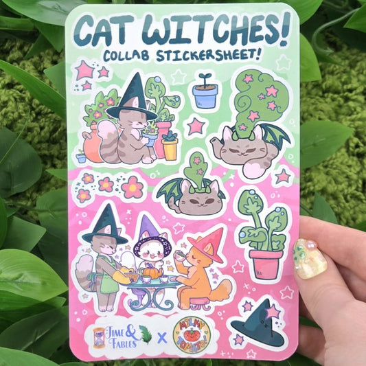 Cat Witch Collab Sticker Sheets!