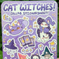 Cat Witch Collab Sticker Sheets!
