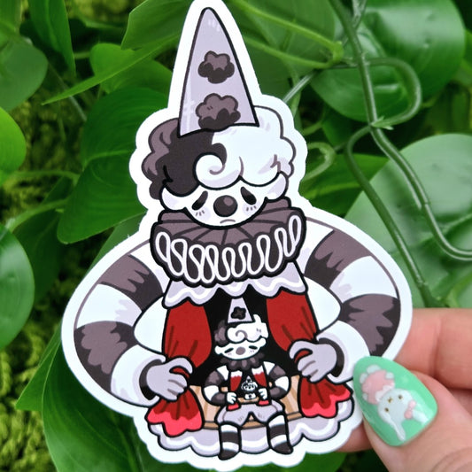 Puppet Show Clown Sticker!
