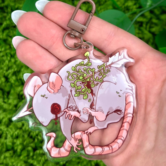 Creepy Forest Rat Keychain!