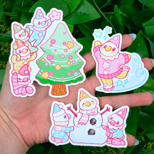 Winter Clowns Stickers!