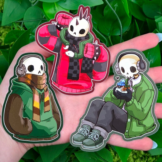 Sweater Skeletons Stickers!