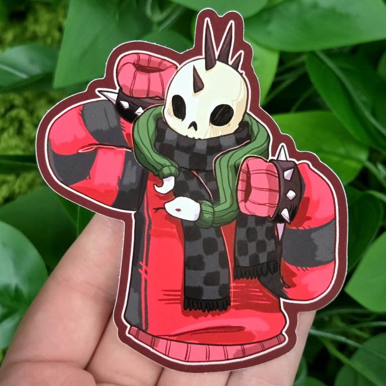 Sweater Skeletons Stickers!