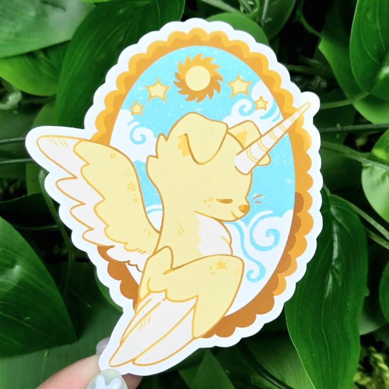 Sun Puppy Sticker! | Milky Tomato