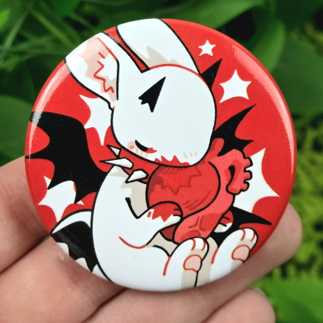 Demon Bunny Large Buttons!