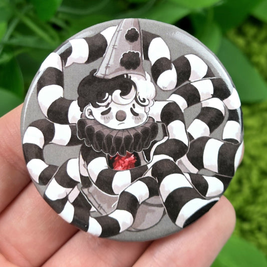 Sad Dexter Knots Large Button!