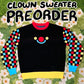 Black Silly Clown Sweater