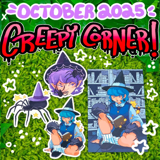 October Creepy Sticker Club