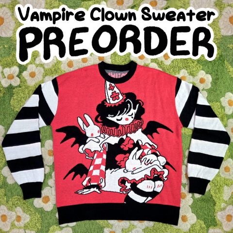 Vampire Clown Sweater PREORDER