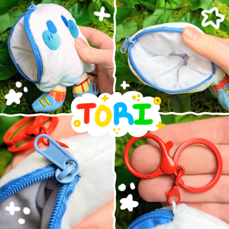 Ghost Plush Pouch Keychains!