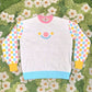 White Silly Clown Sweater