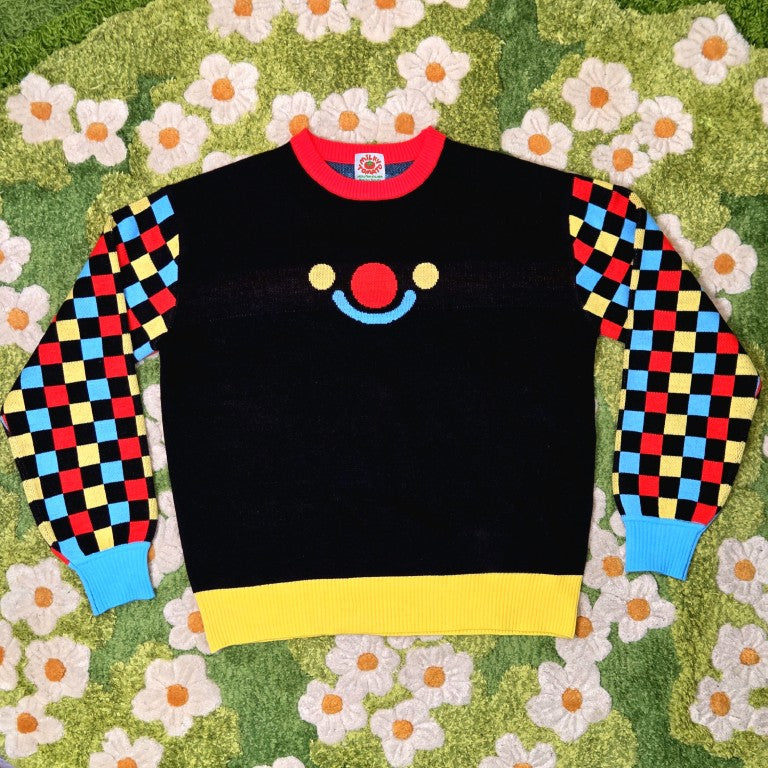 Black Silly Clown Sweater