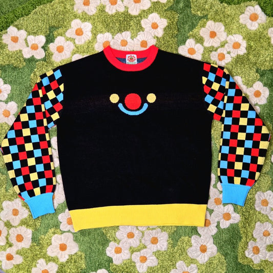 Black Silly Clown Sweater