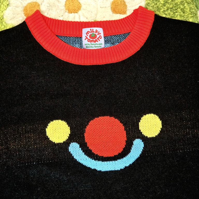 Black Silly Clown Sweater