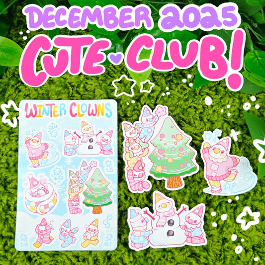 December Cute Sticker Club