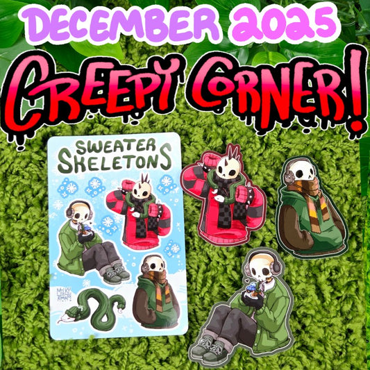December Creepy Sticker Club