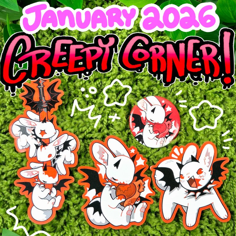 January Creepy Sticker Club