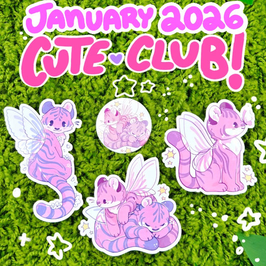 January Cute Sticker Club