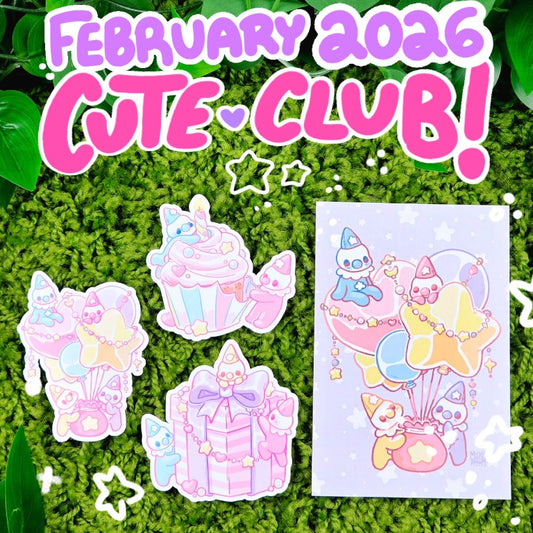 February Cute Sticker Club