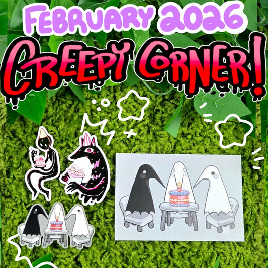 February Creepy Sticker Club