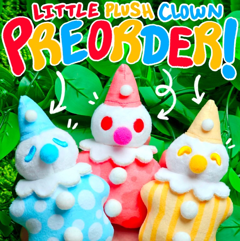 Cute Little Clown Plushies - PREORDER – Milky Tomato