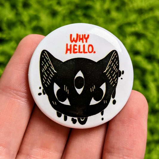 Creepy Cat Button