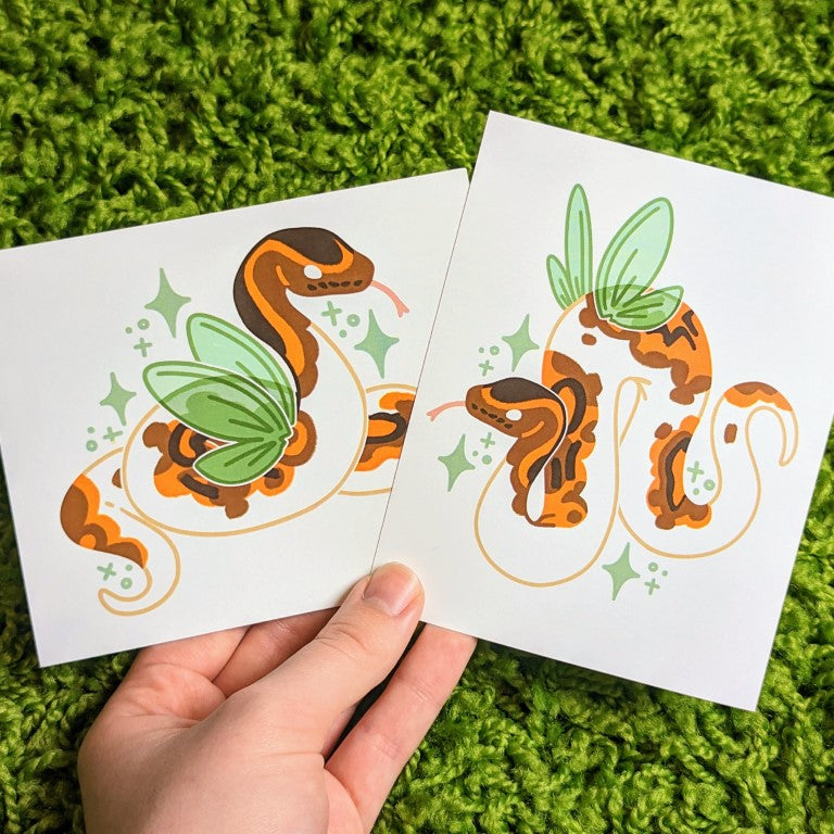 Snake Fable Fable Fairy Snake Mini Prints – Milky Tomato