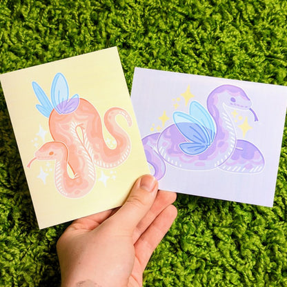 Pastel Fairy Snake Mini Prints