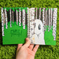 Forest Peaking Ghost Small Sticker Book