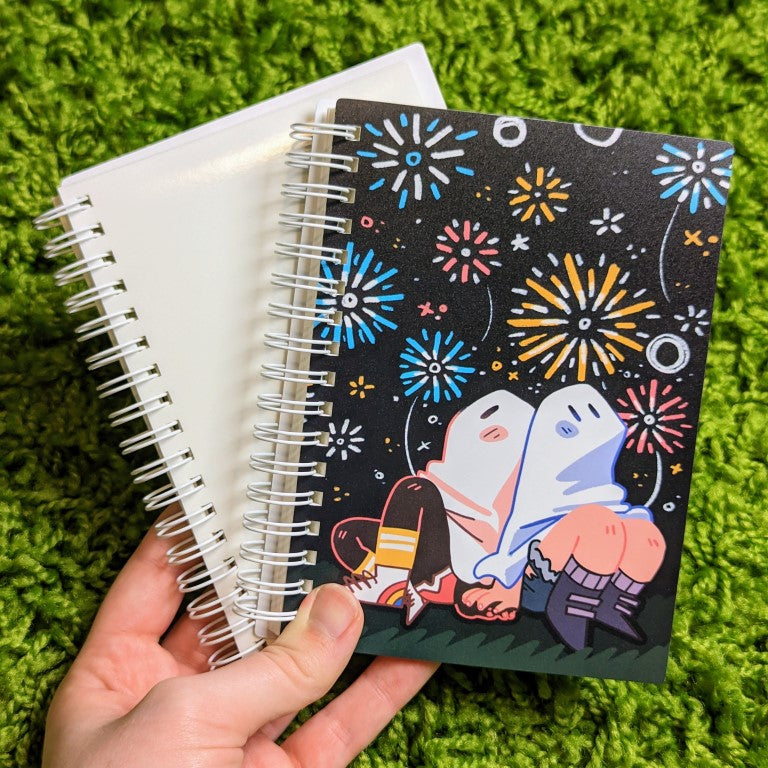 Fireworks Ghost Small Reusable Sticker Book