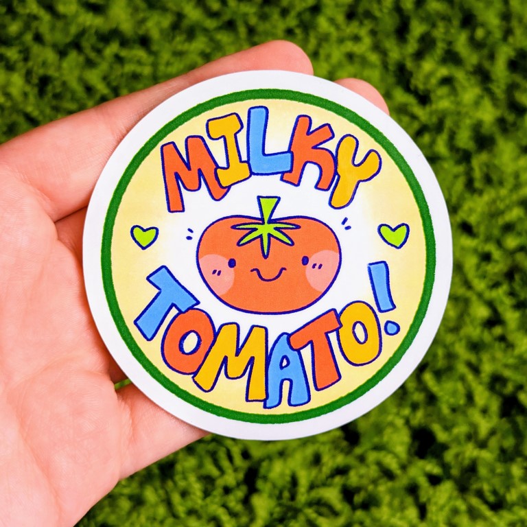 Jumbo Milky Tomato Logo Sticker