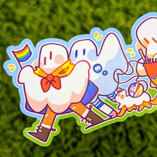 Long Ghost Pride Parade Sticker!