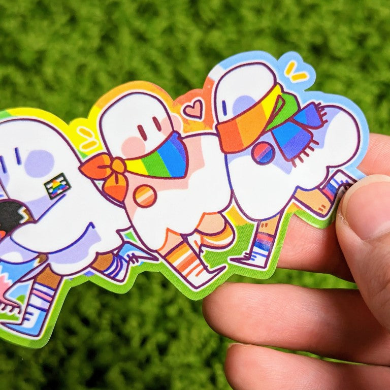 Long Ghost Pride Parade Sticker!