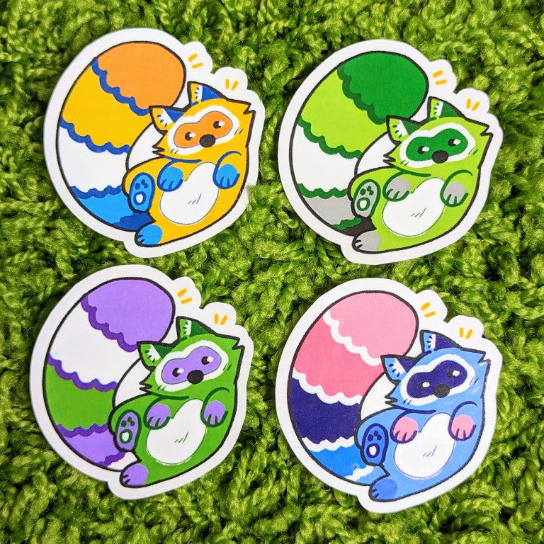 Pride Raccoon Stickers