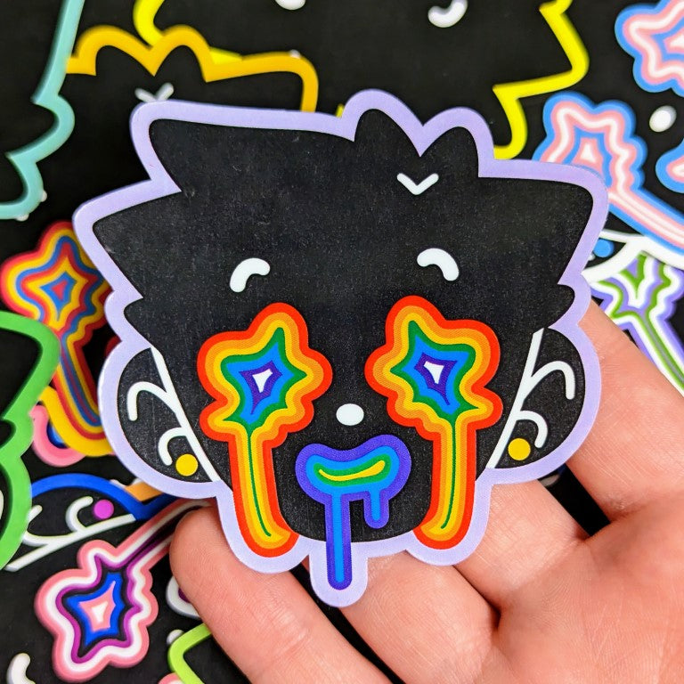 Pride Dripping Face Stickers