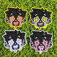 Pride Dripping Face Stickers