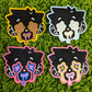 Pride Dripping Face Stickers