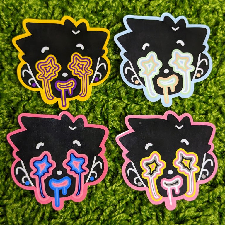 Pride Dripping Face Stickers