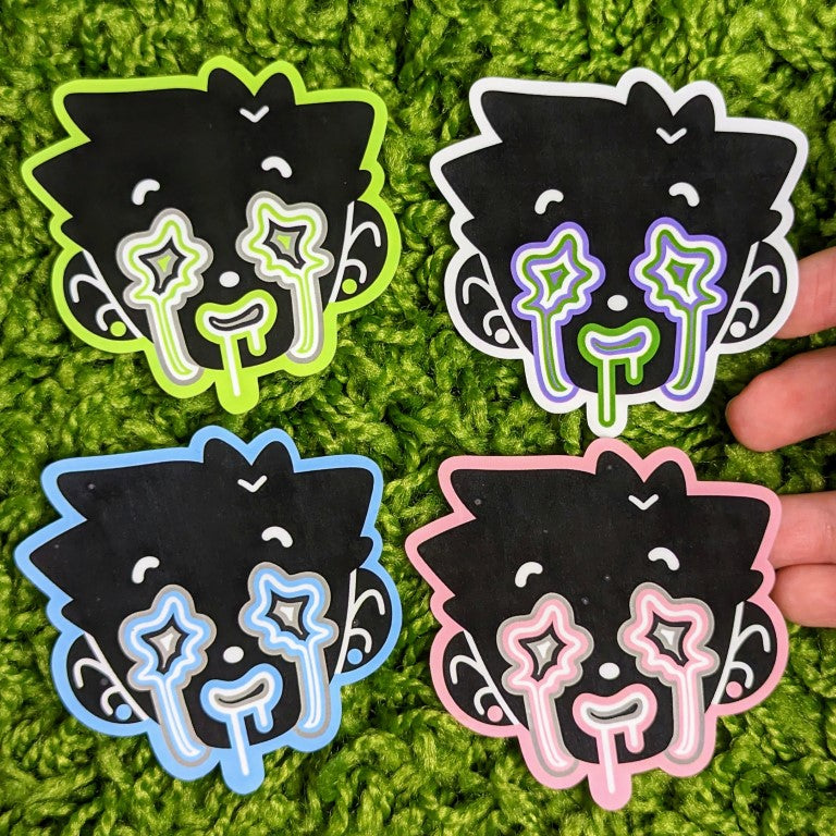 Pride Dripping Face Stickers