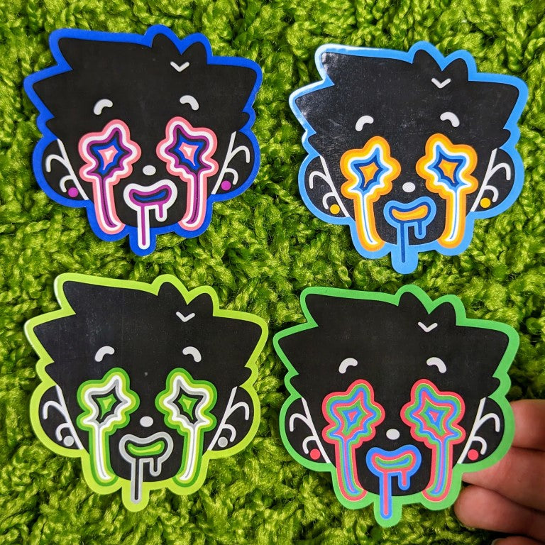 Pride Dripping Face Stickers