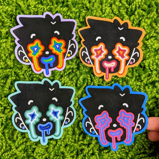 Pride Dripping Face Stickers