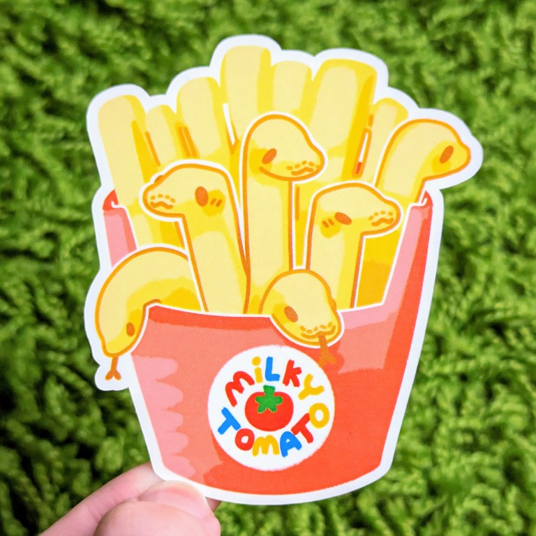 Snake Snack Fast Food Stickers
