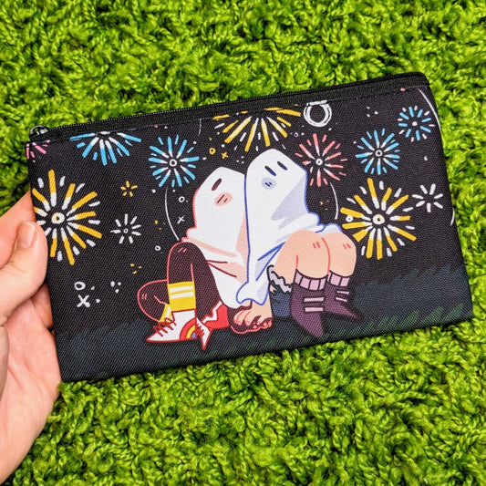 Fireworks Ghost Pencil Pouch