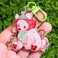 Tomato Teddy Bear Keychain