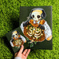 Aesthetic Chilling Skeleton Large Print